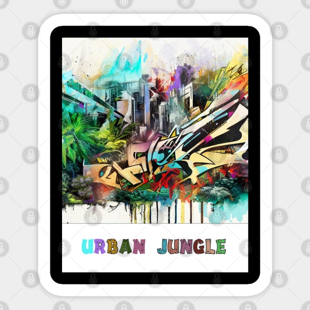 Urban Jungle Vibe Sticker by FromHamburg